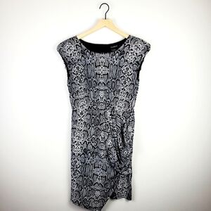 Roulette Black Snake Print Dress 8